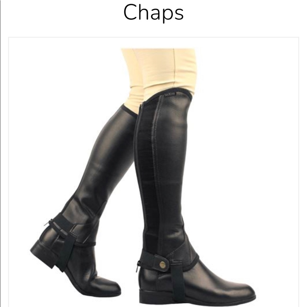 Black half chaps L